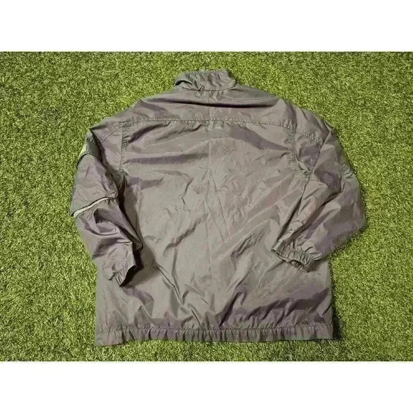 Vintage Y2K Nike 3 Lined Windbreaker Youth Sz 12 Swoosh Gray - Picture 6 of 6